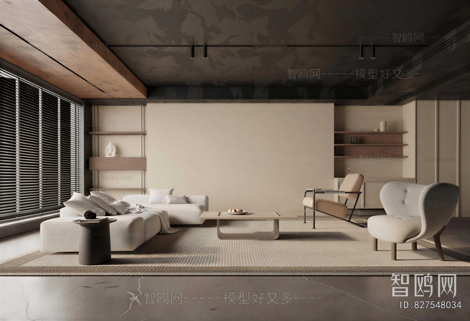 Wabi-sabi Style A Living Room
