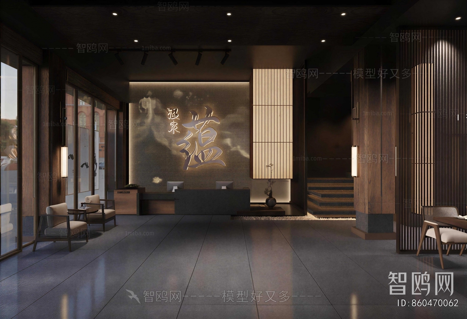 New Chinese Style Lobby Hall