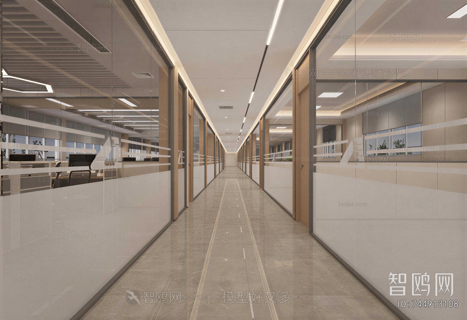 Modern Office Aisle