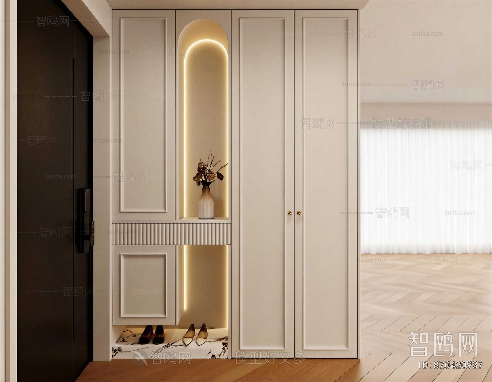 French Style Shoe Cabinet