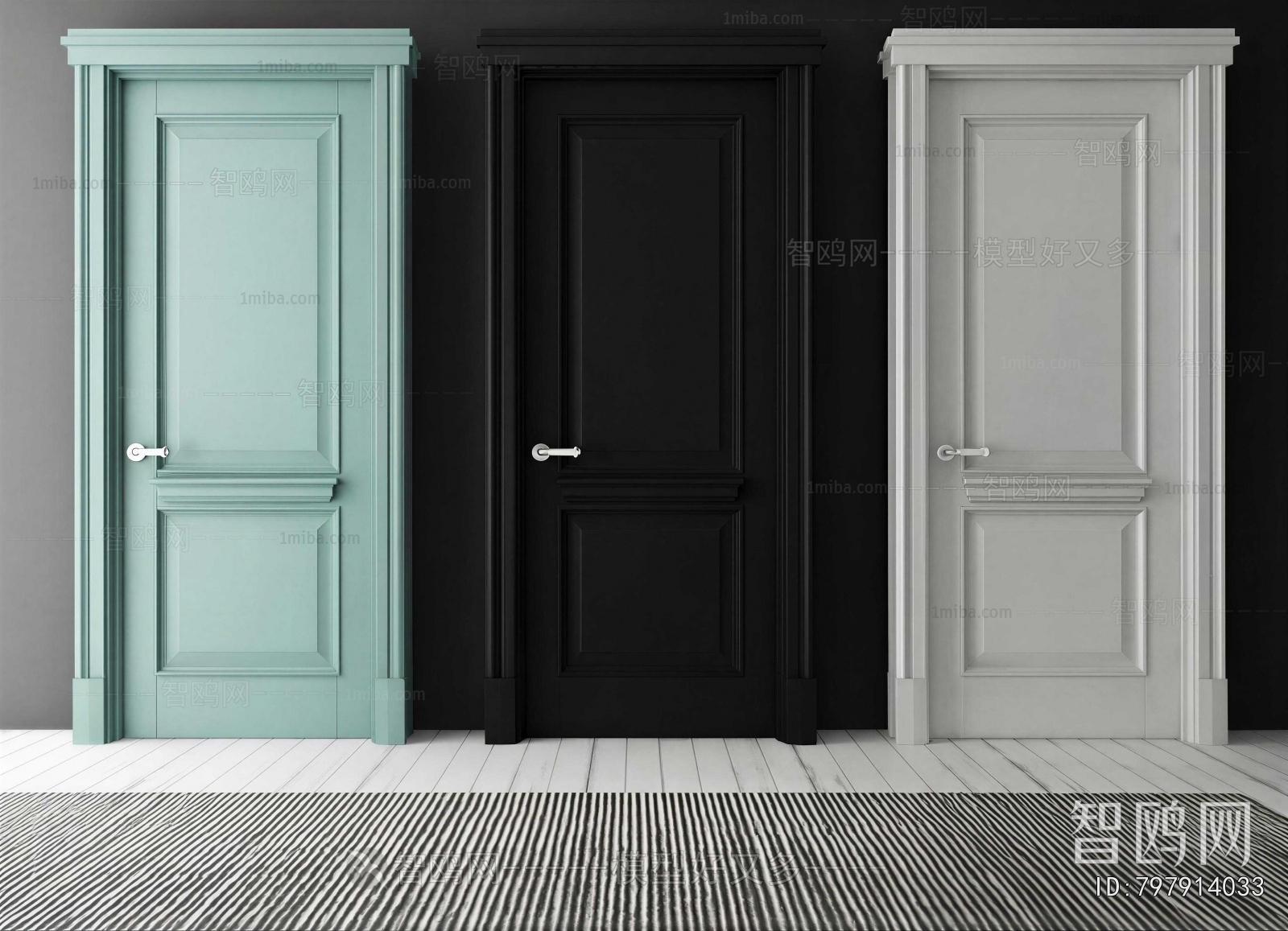 New Classical Style Single Door