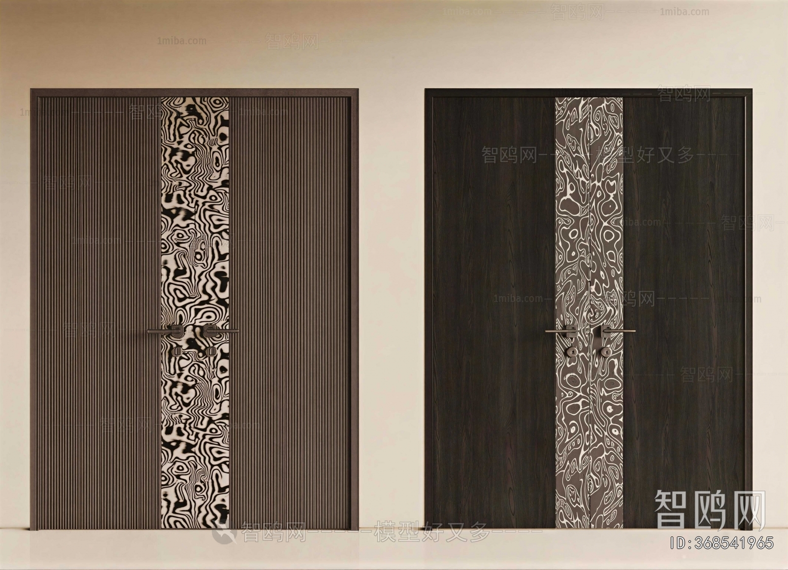 New Chinese Style Double Door