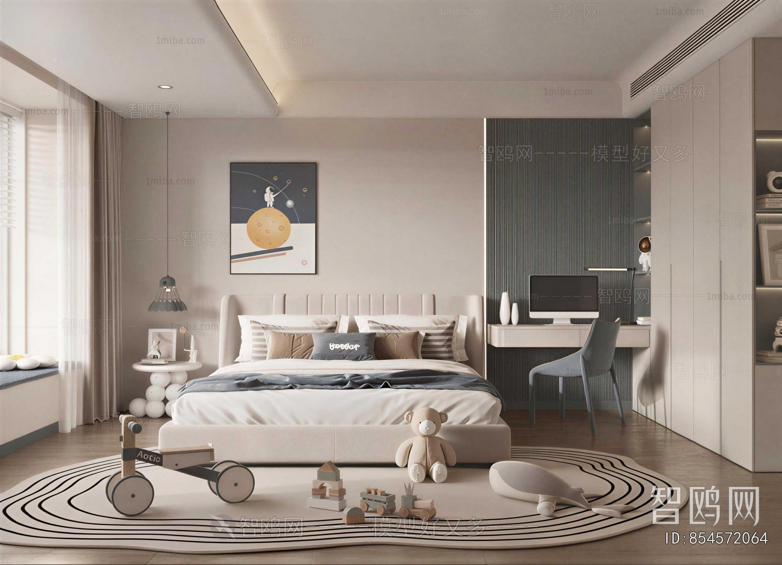 Modern Boy's Room And Son's Room