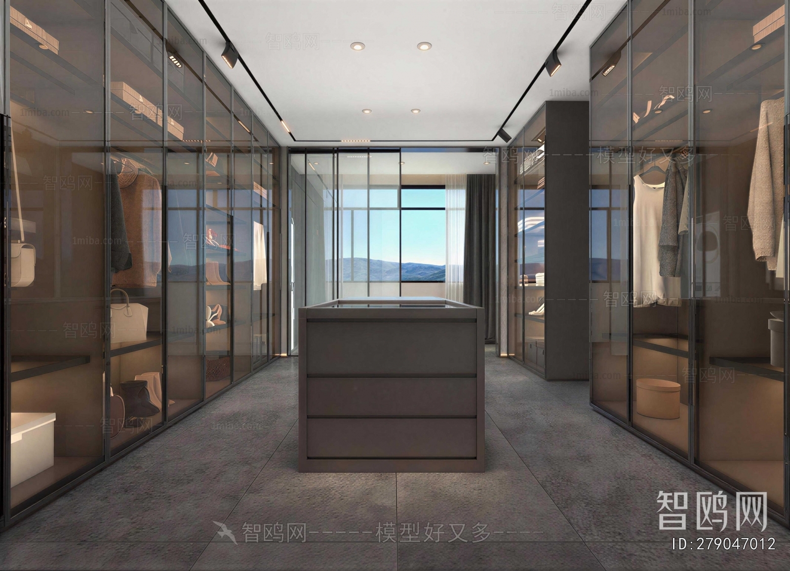 Modern Clothes Storage Area