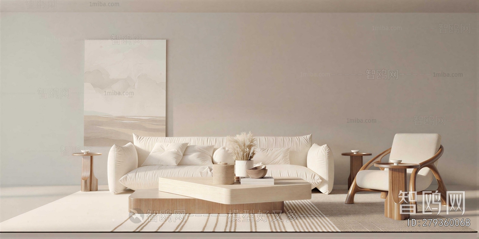 Wabi-sabi Style A Living Room