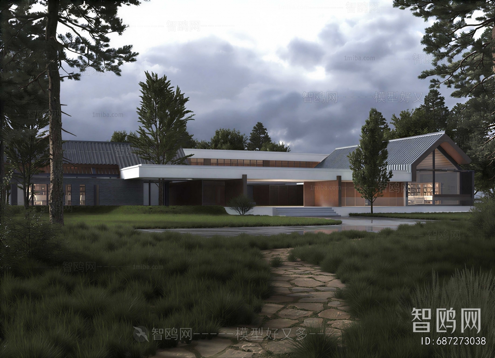 New Chinese Style Public Building