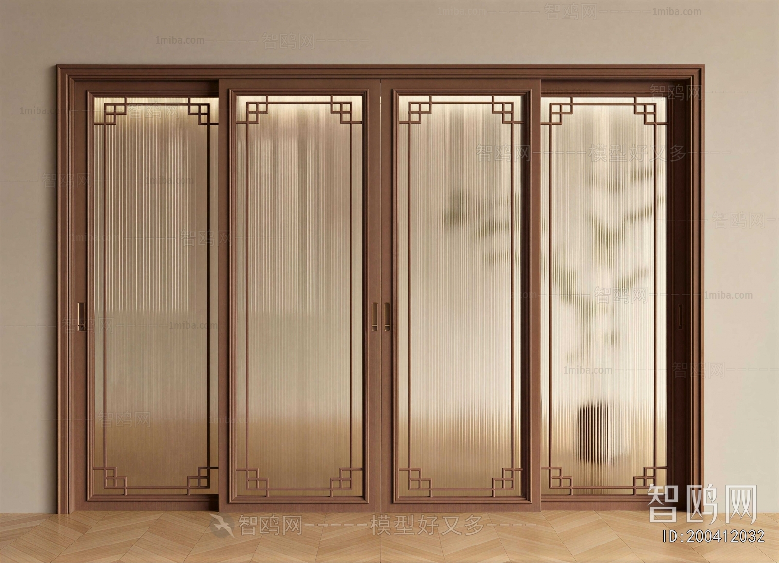 New Chinese Style Double Door