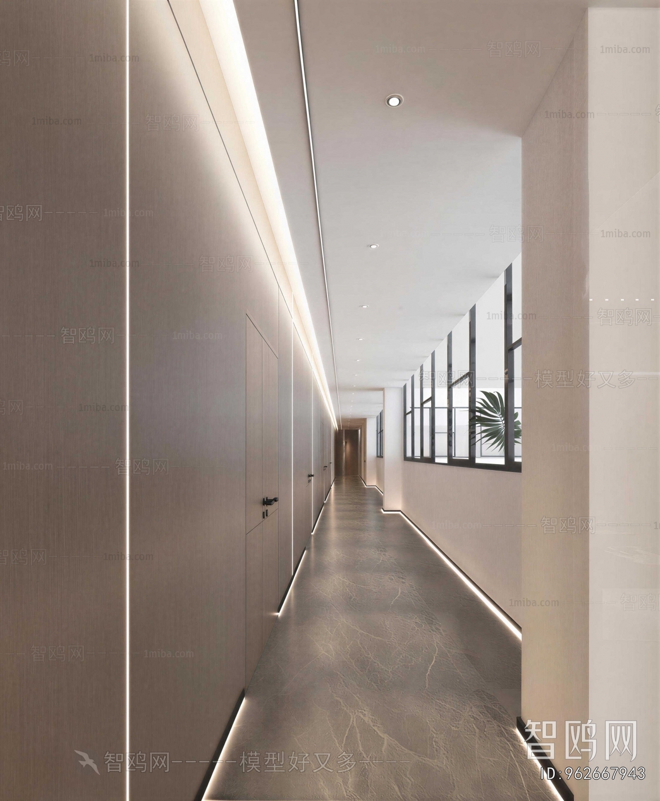 Modern Office Aisle