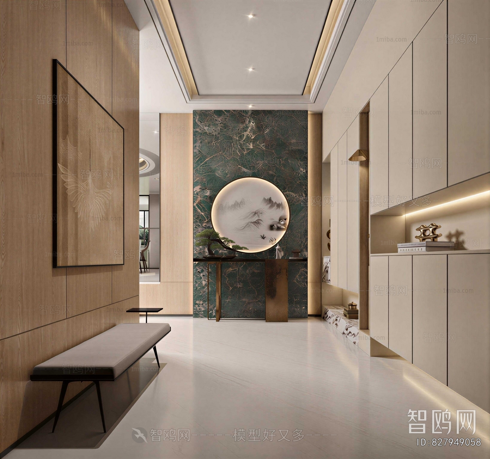 New Chinese Style Hallway