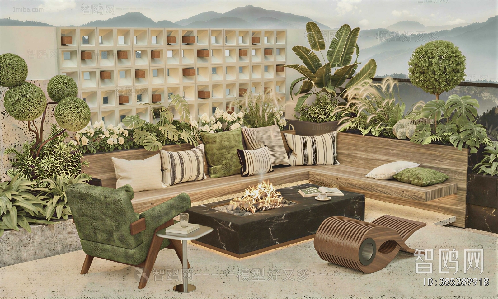 Wabi-sabi Style Outdoor Sofa
