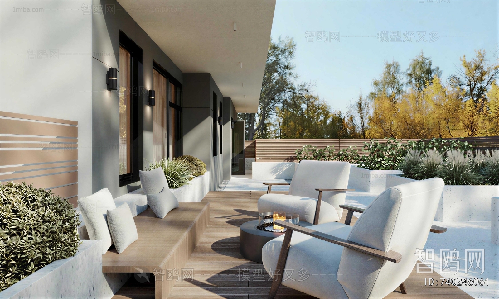 Modern Courtyard/landscape