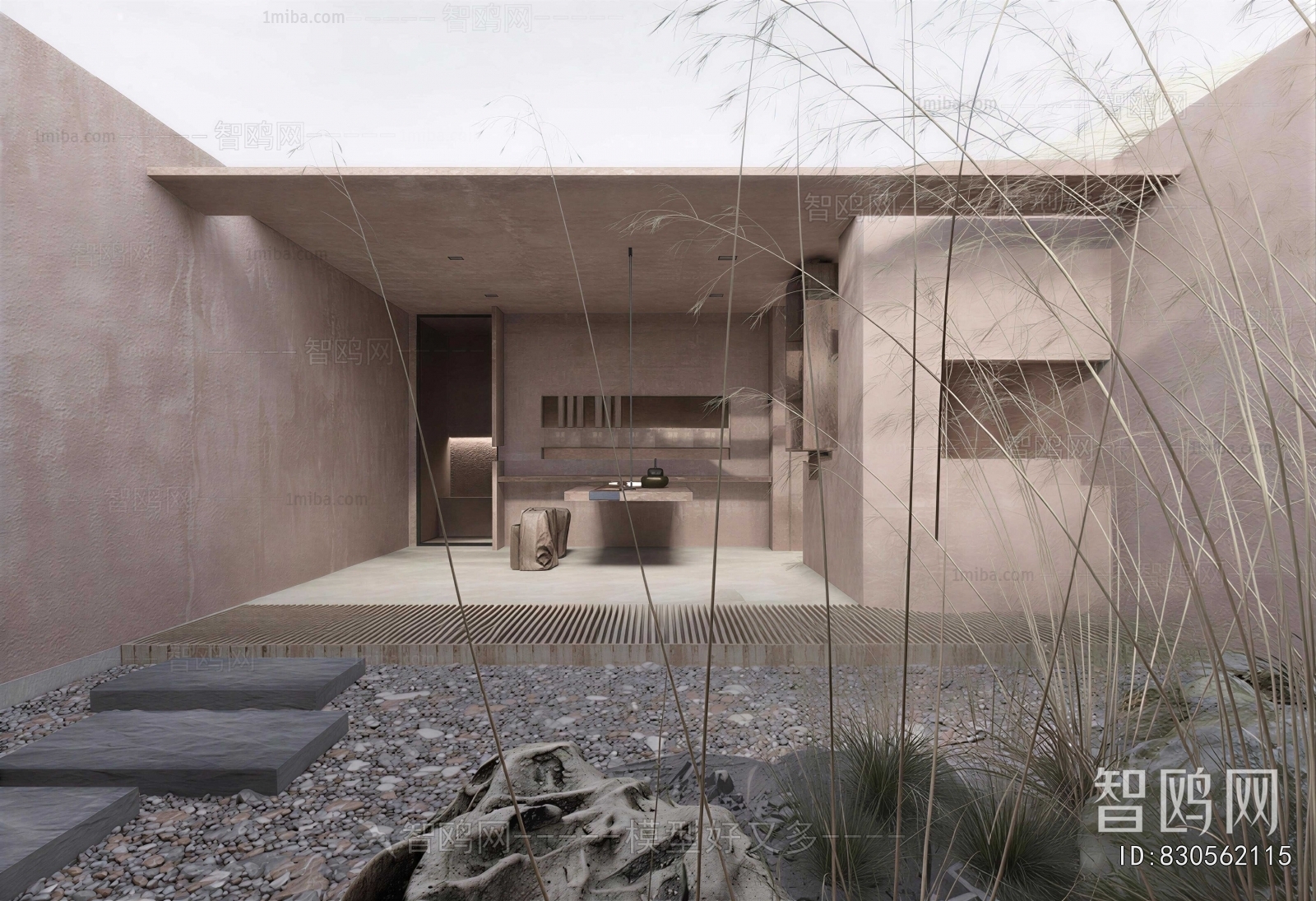 Wabi-sabi Style Courtyard/landscape