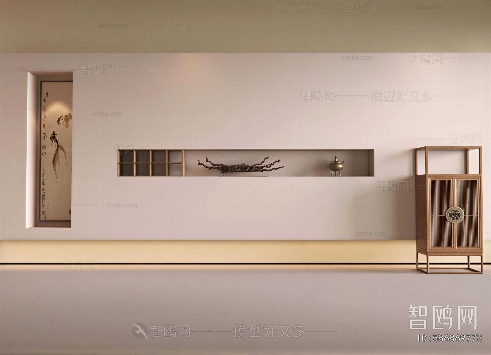 New Chinese Style TV Wall