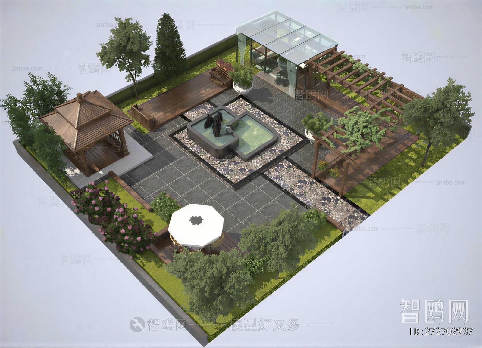 New Chinese Style Courtyard/landscape