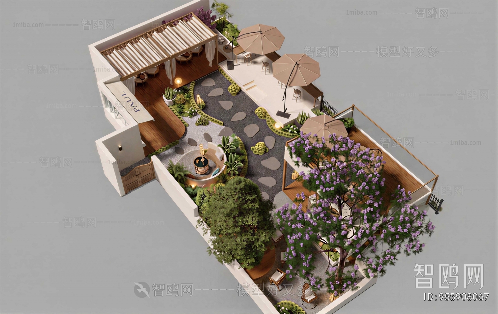 Modern Courtyard/landscape