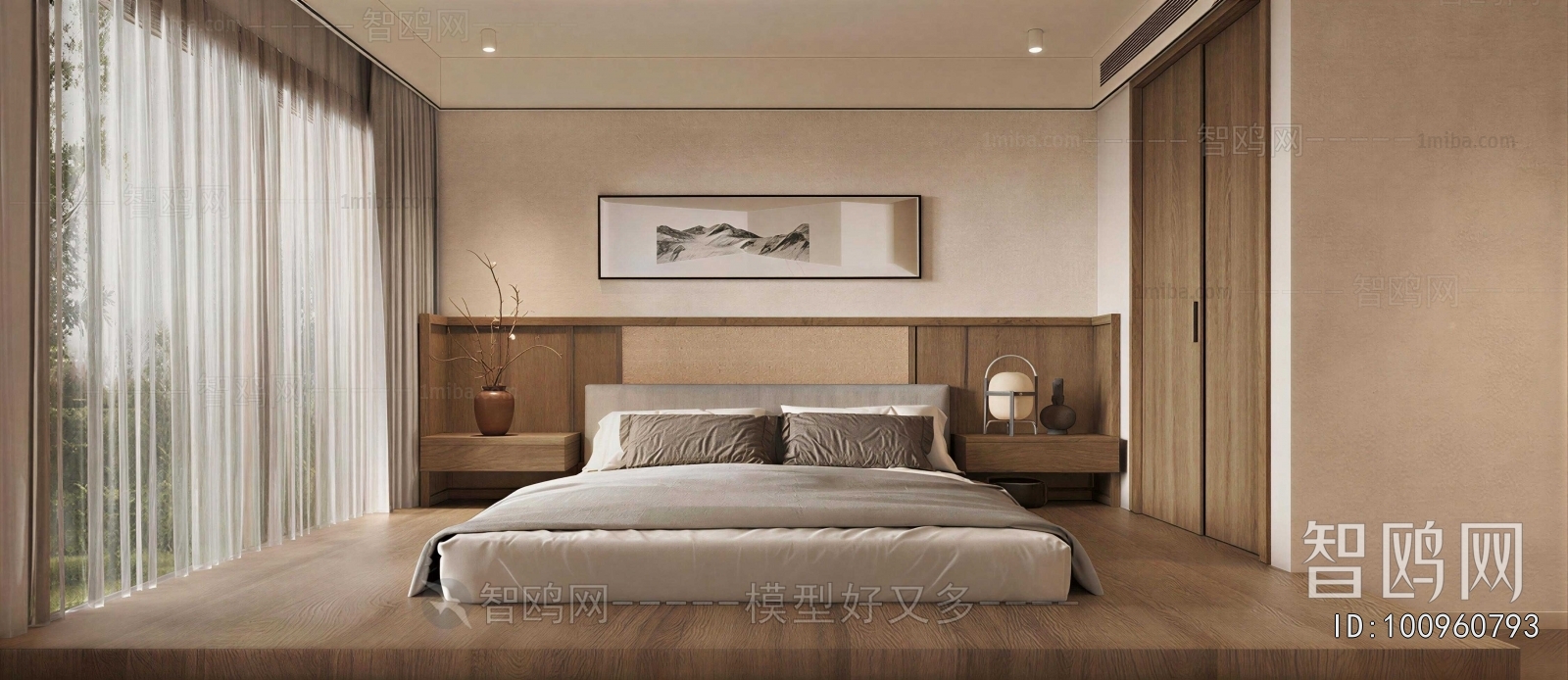 New Chinese Style Bedroom