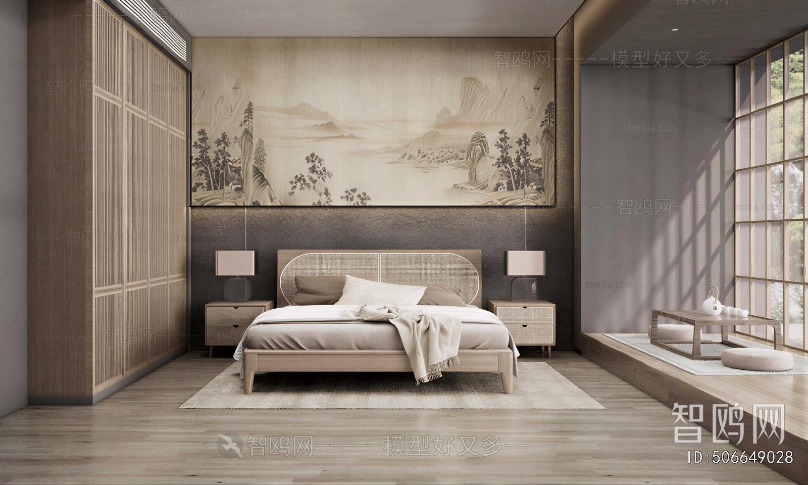 New Chinese Style Bedroom