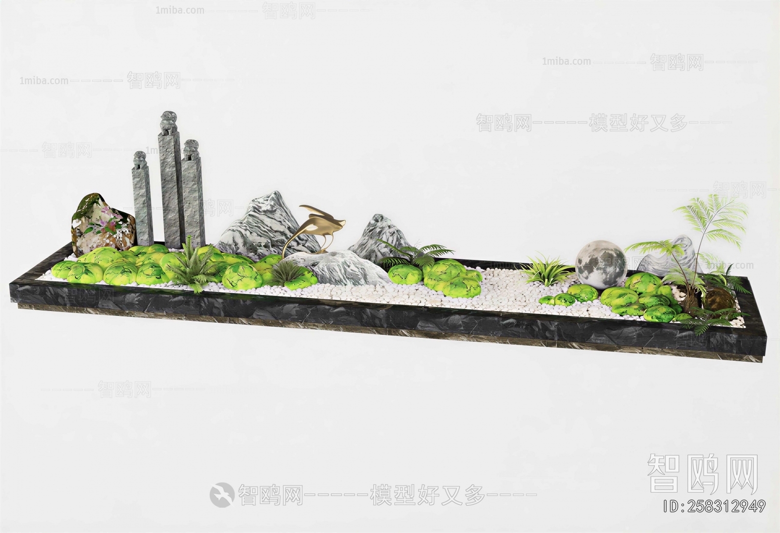 New Chinese Style Rockery Waterscape