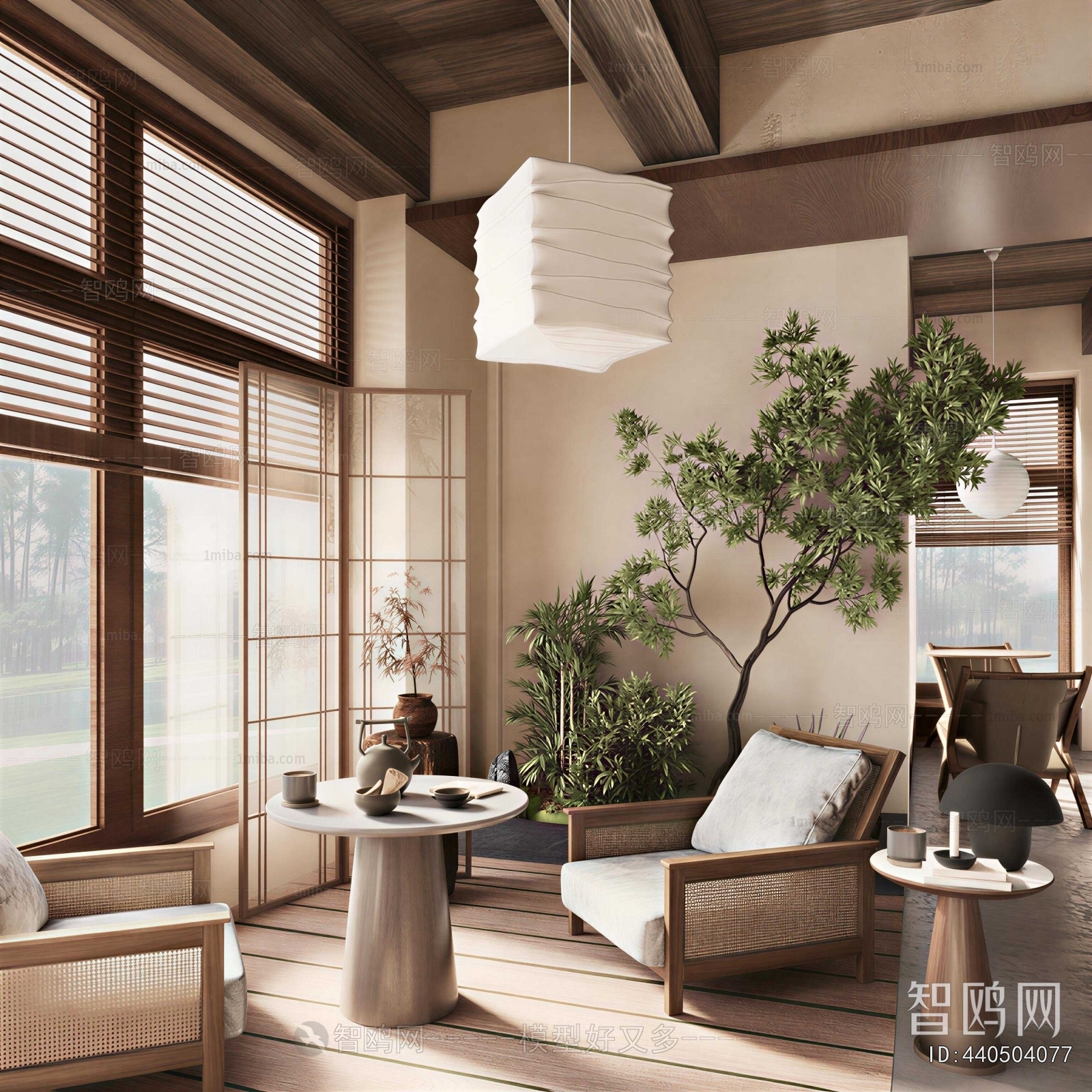 Wabi-sabi Style A Living Room