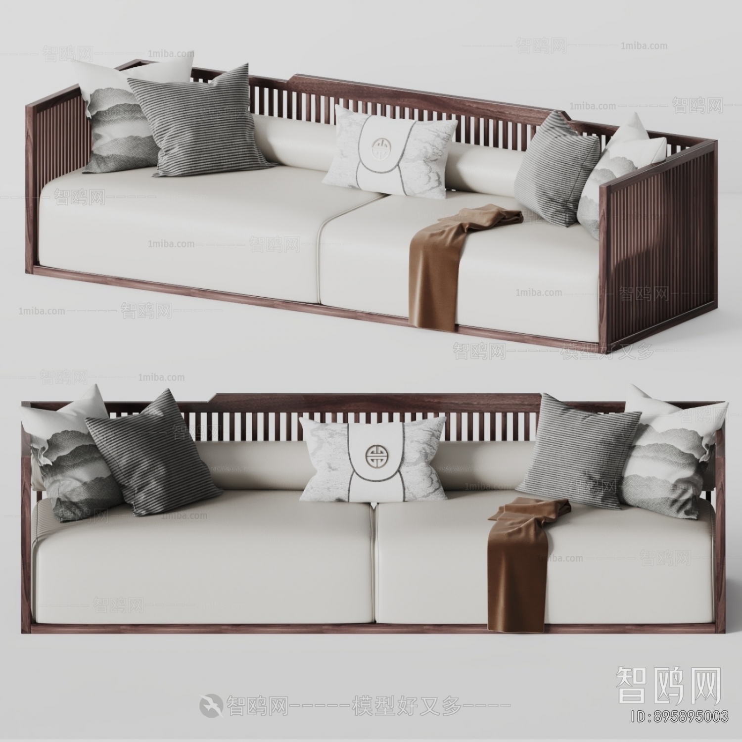 New Chinese Style A Sofa For Two