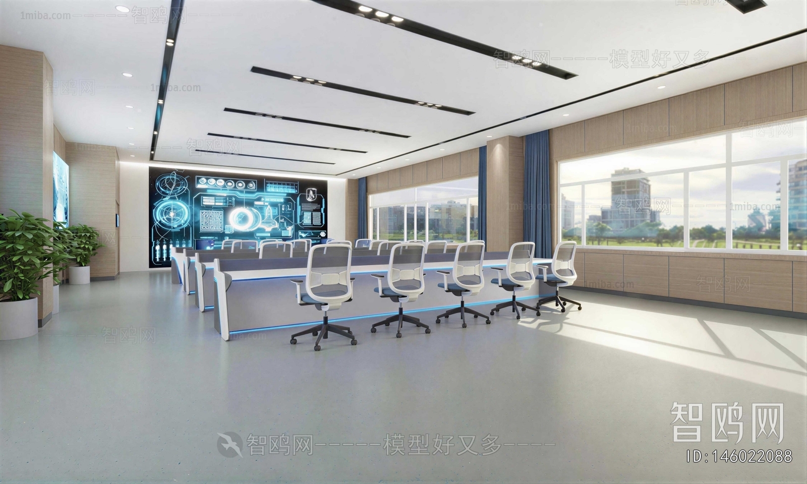 Modern Monitor Room