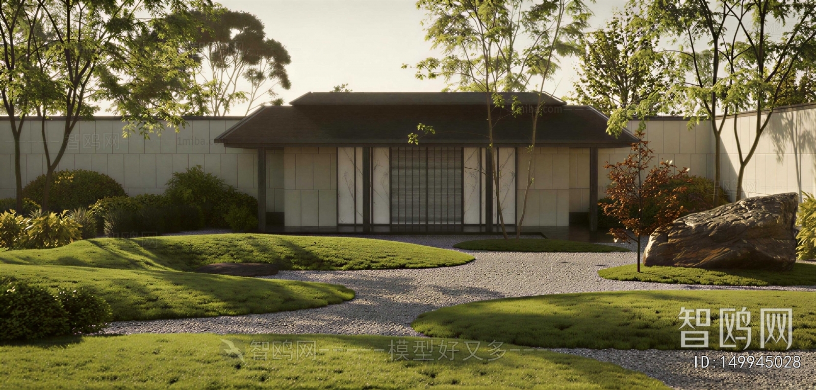 New Chinese Style Courtyard/landscape