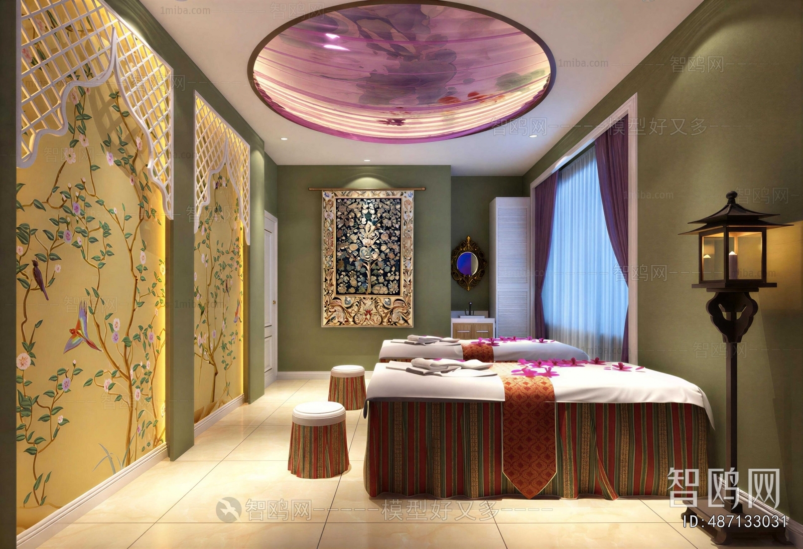 New Chinese Style Beauty Salon