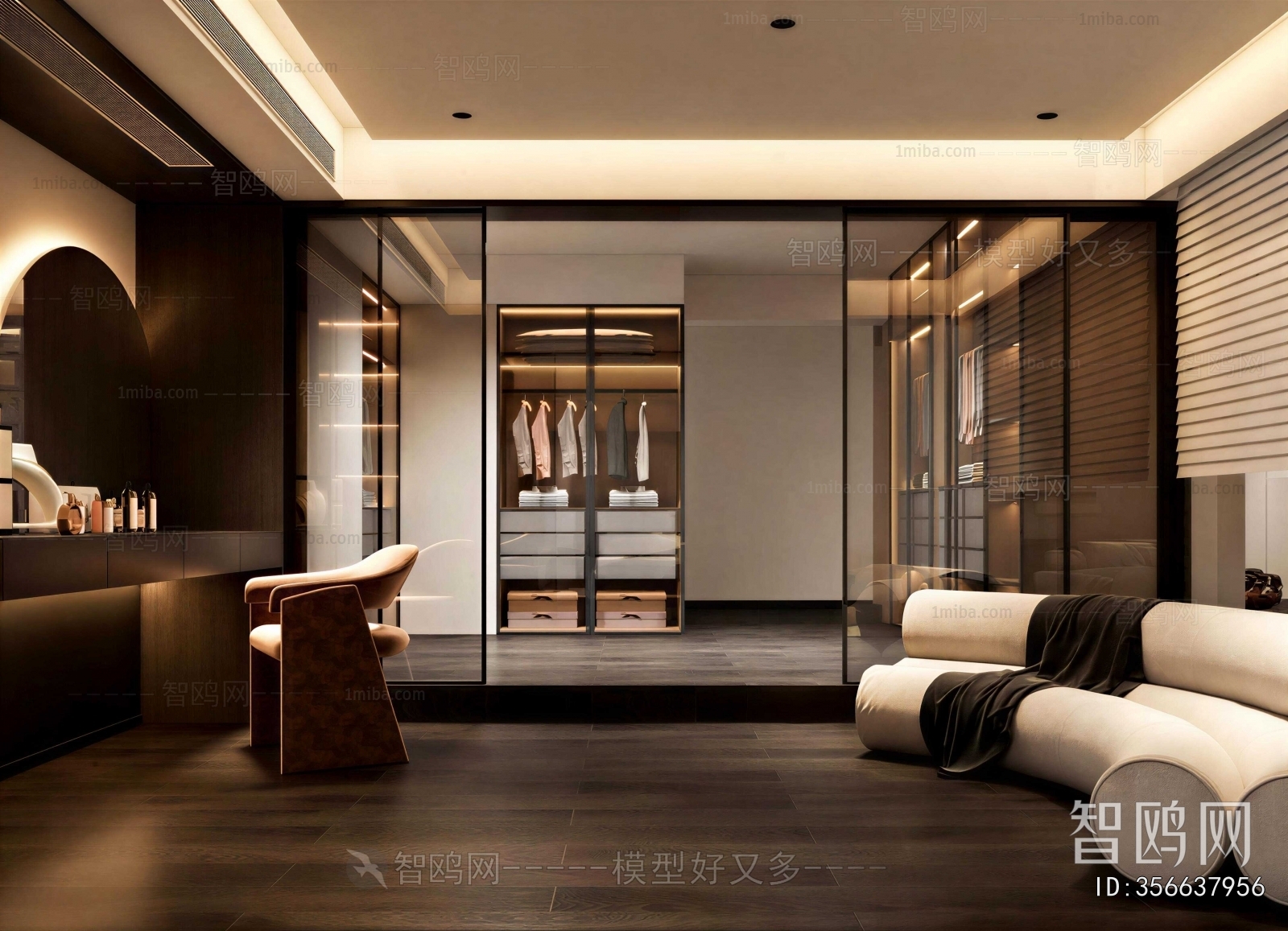 Modern Clothes Storage Area