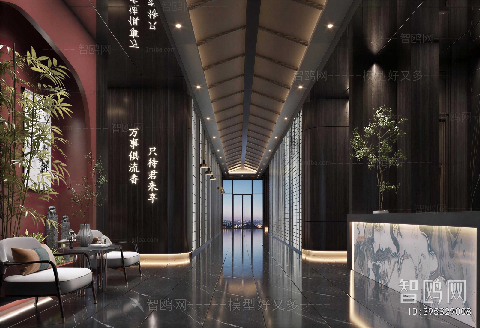 New Chinese Style Lobby Hall