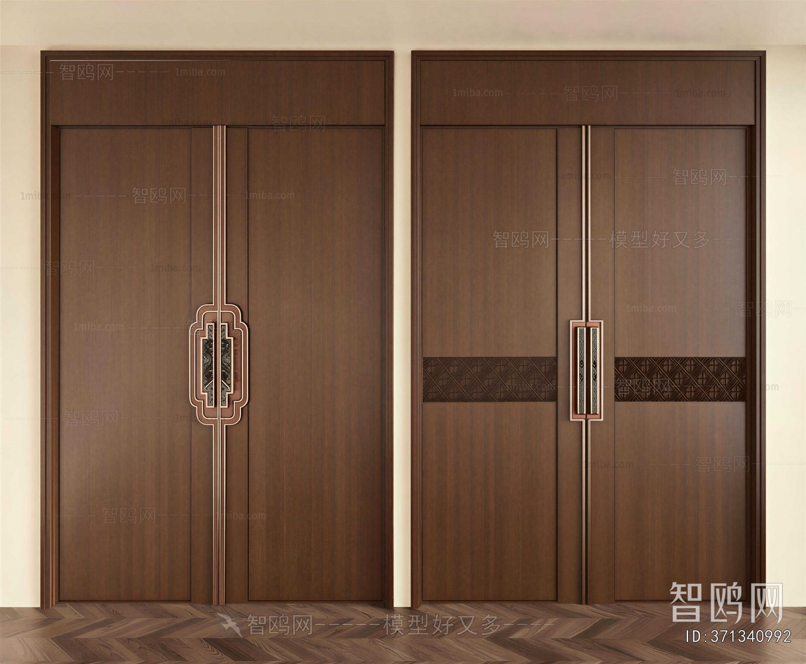 New Chinese Style Double Door