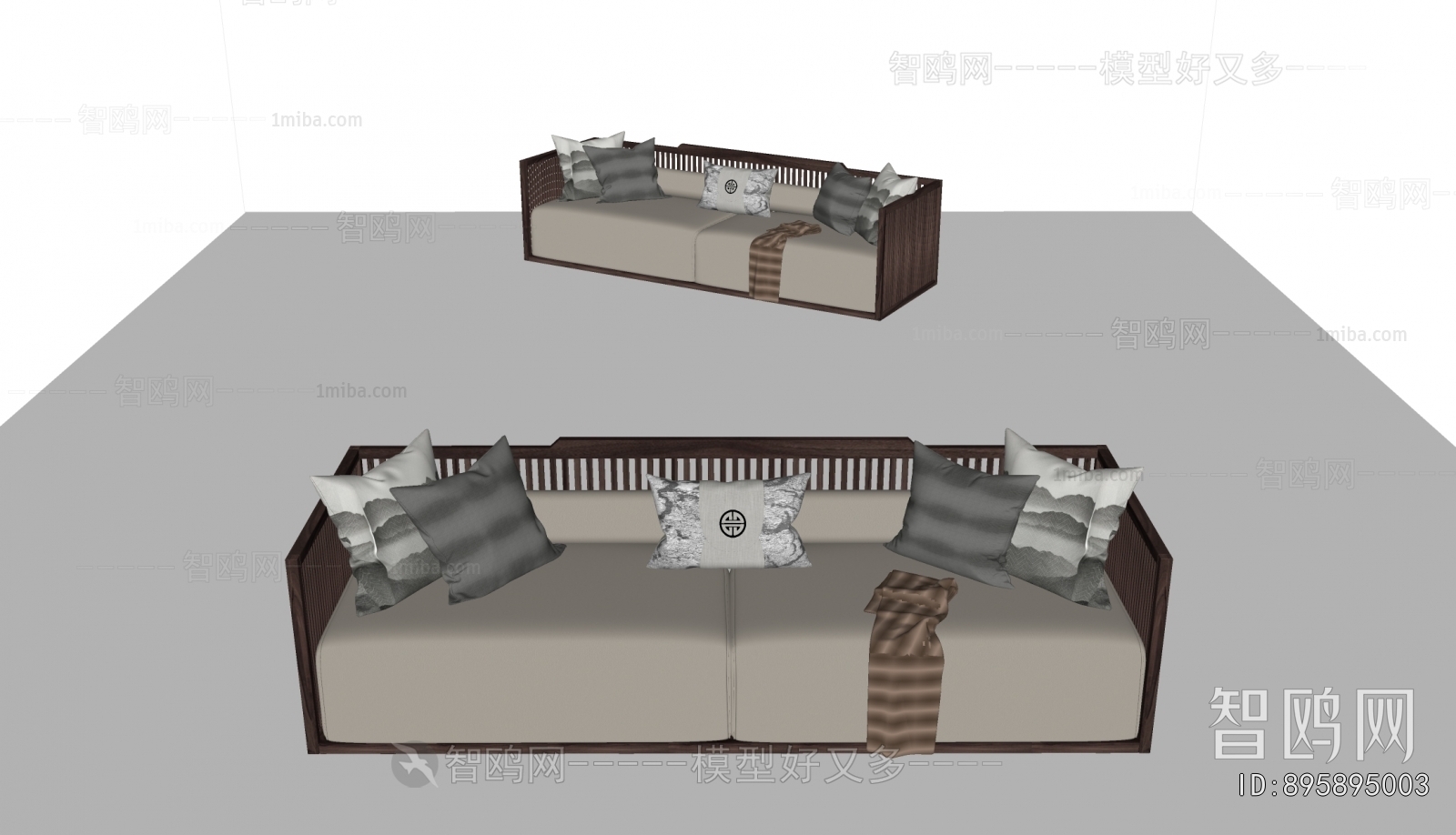 New Chinese Style A Sofa For Two
