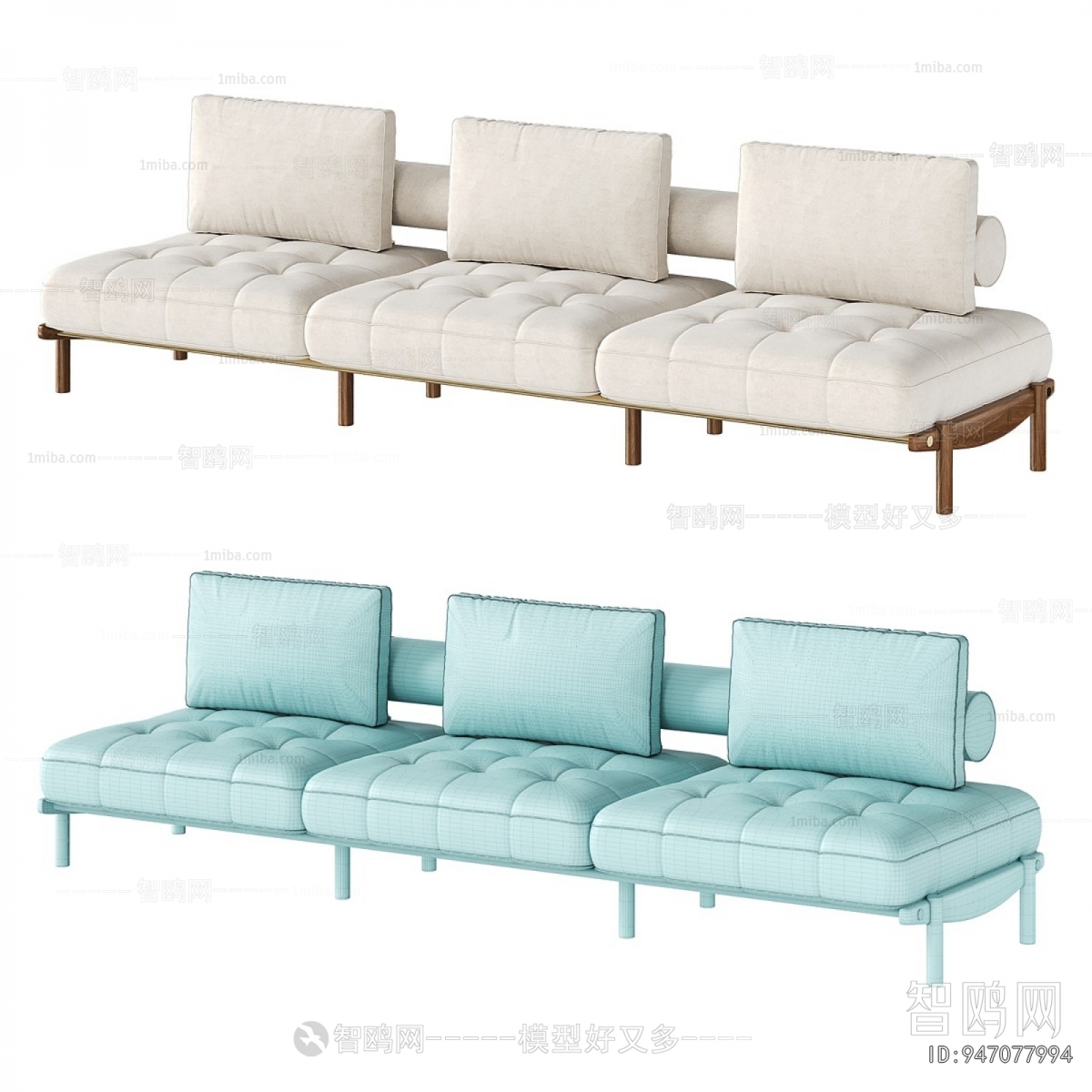 Modern Three-seat Sofa