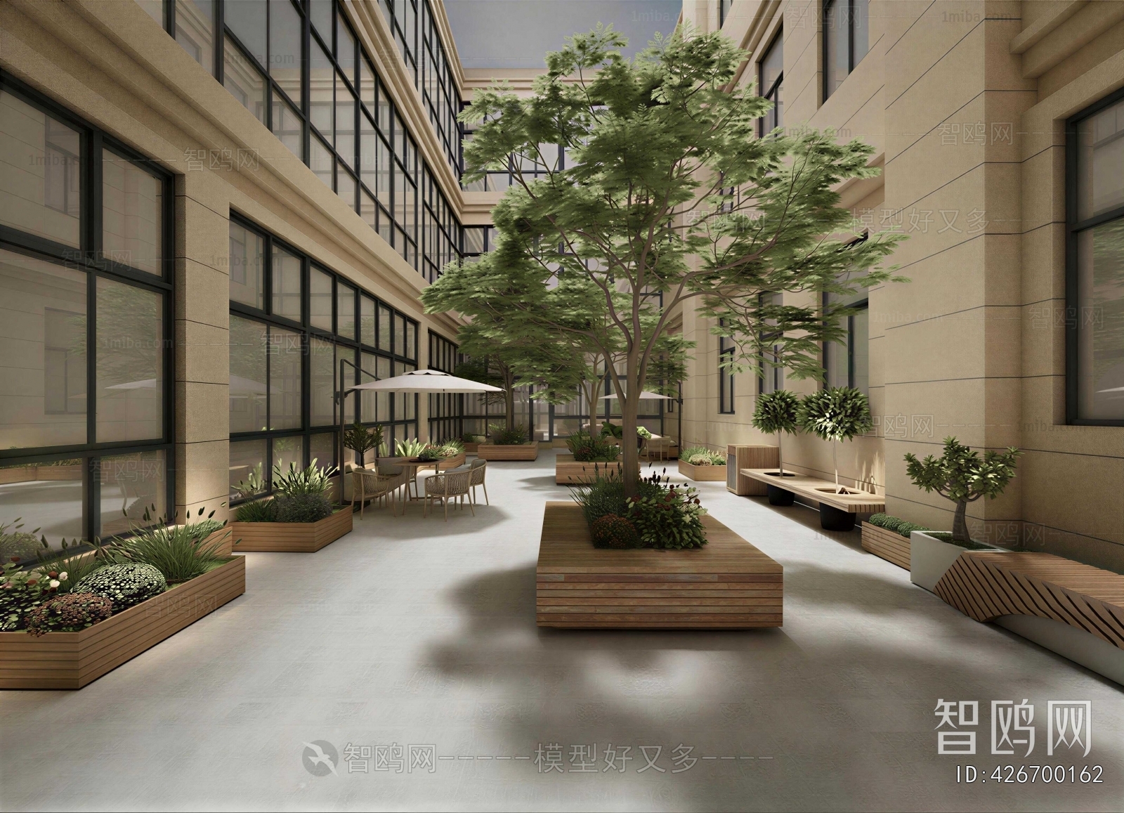 Modern Courtyard/landscape