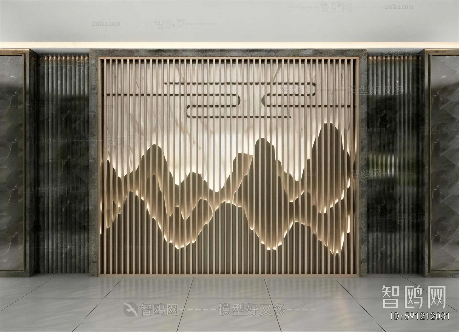 New Chinese Style TV Wall