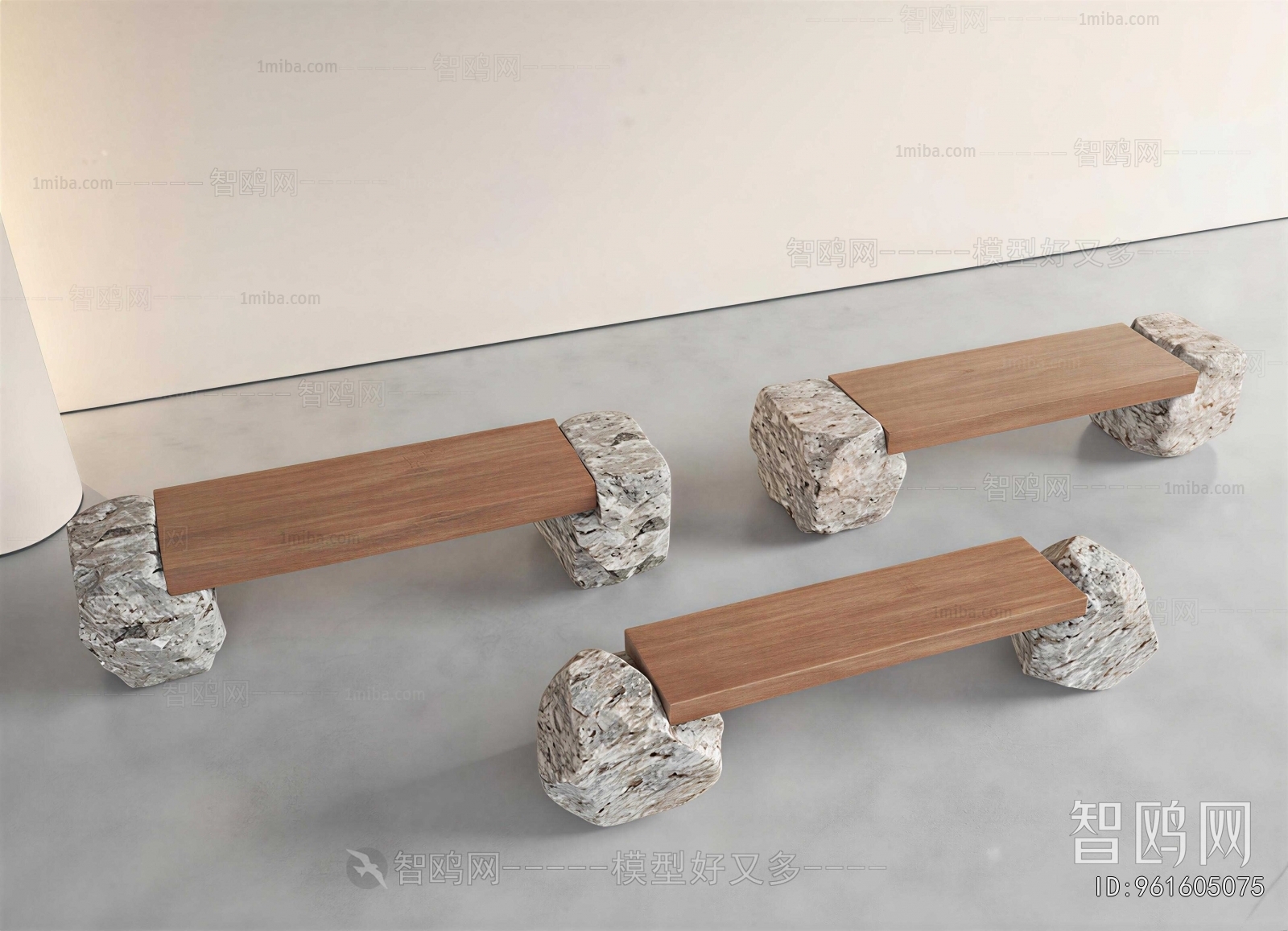 Wabi-sabi Style Bench