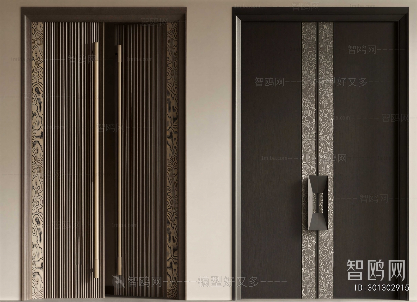 New Chinese Style Double Door