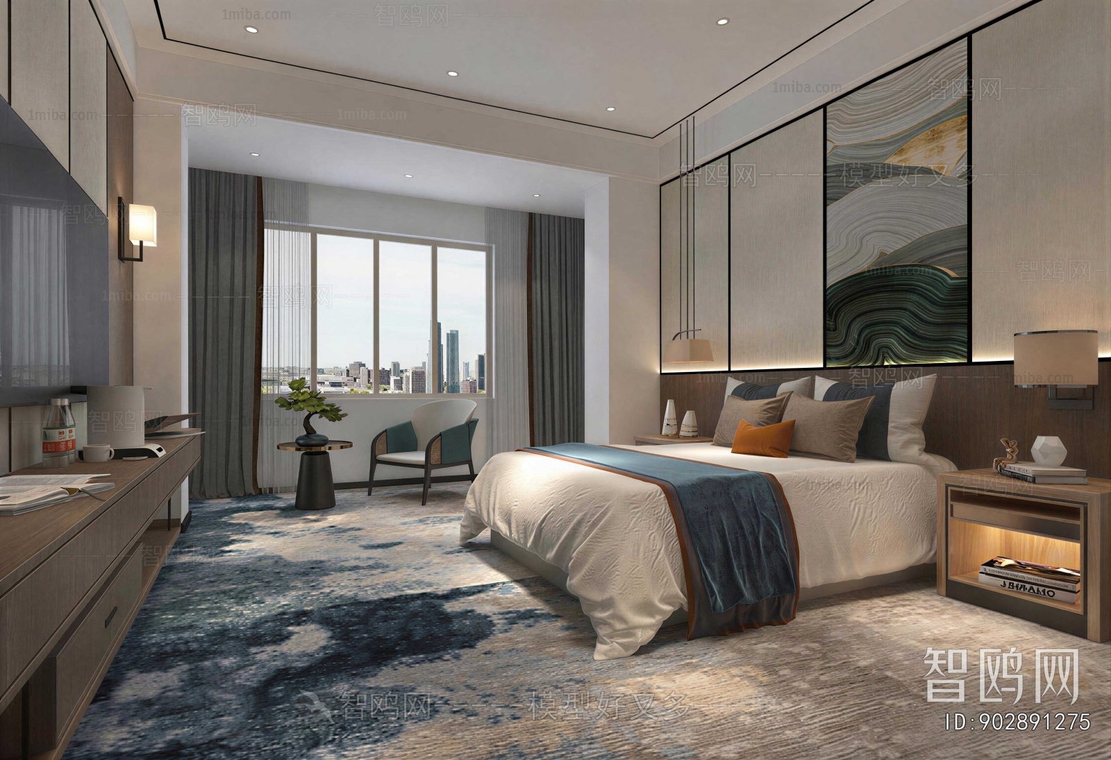 New Chinese Style Guest Room