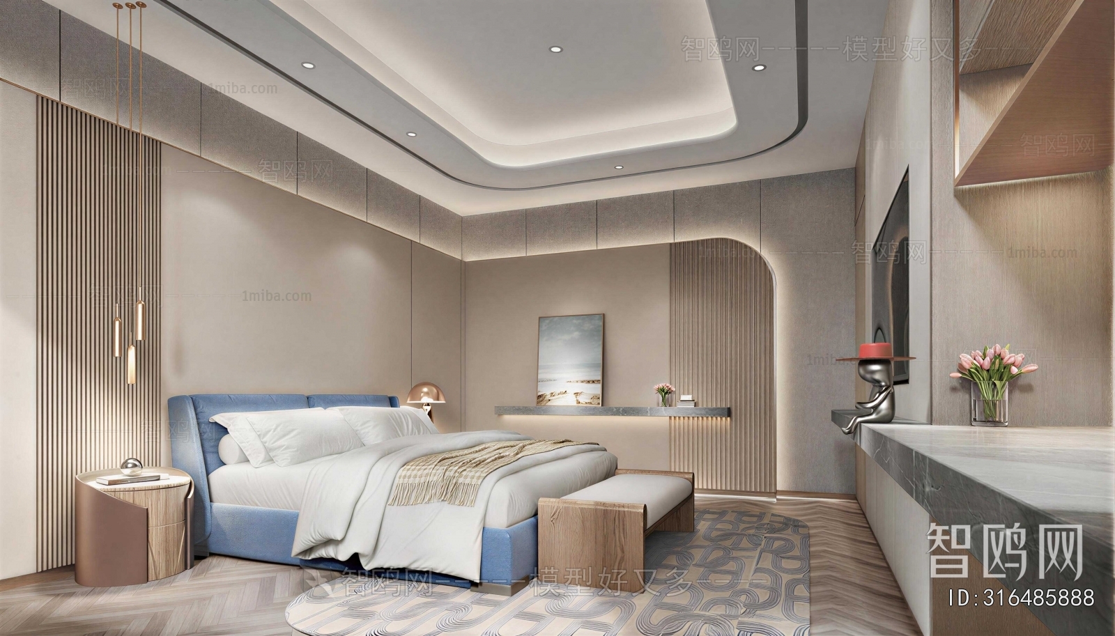 Modern Guest Room