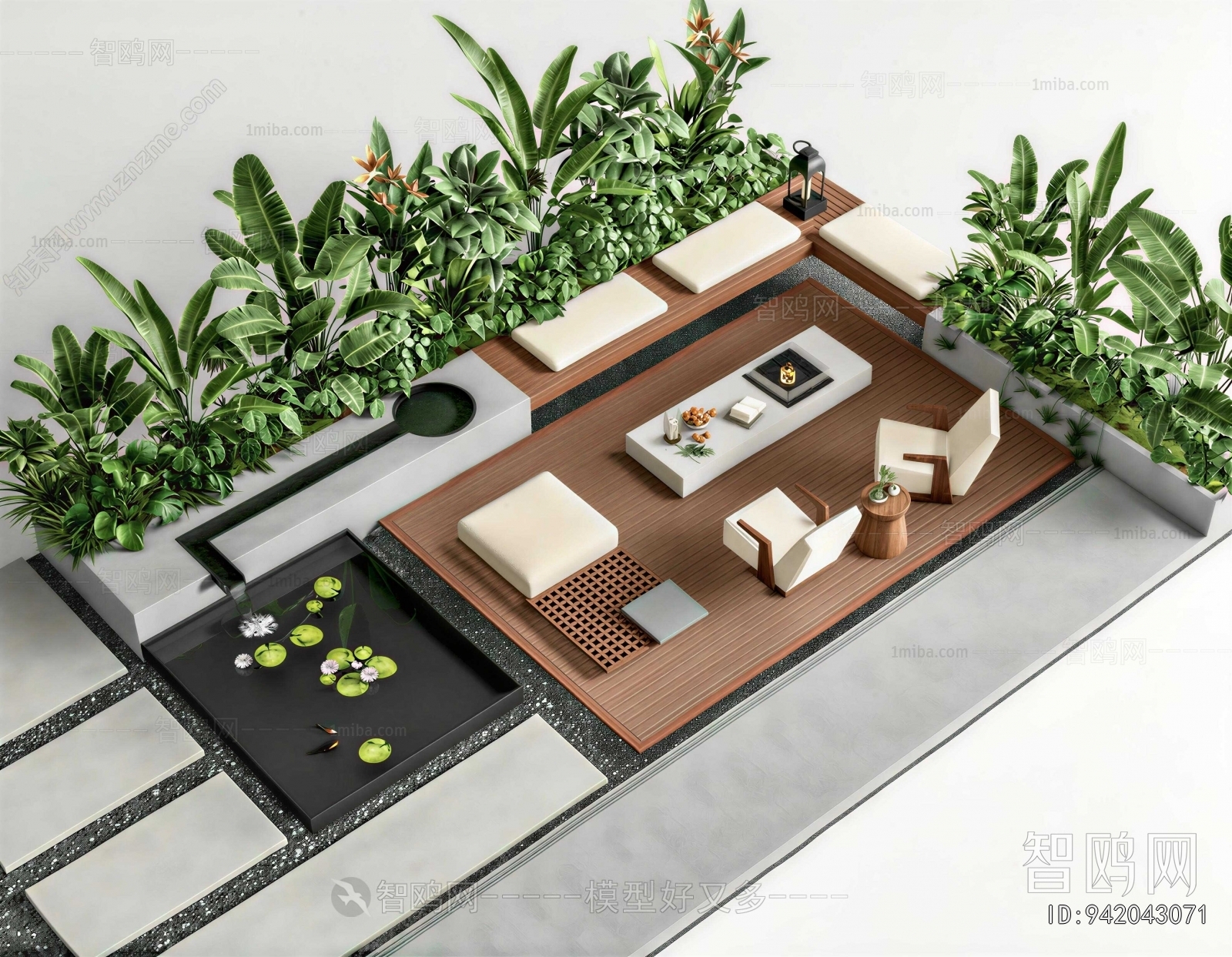 Modern Courtyard/landscape