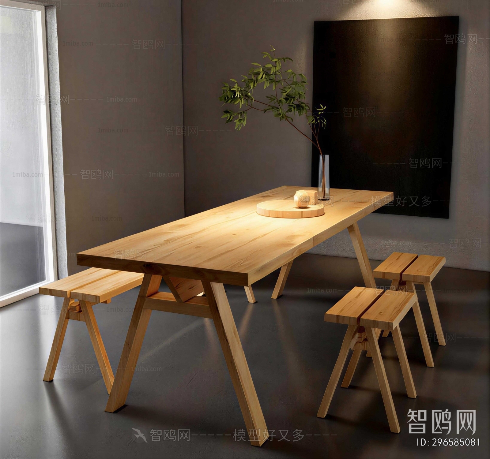 Wabi-sabi Style Dining Table And Chairs