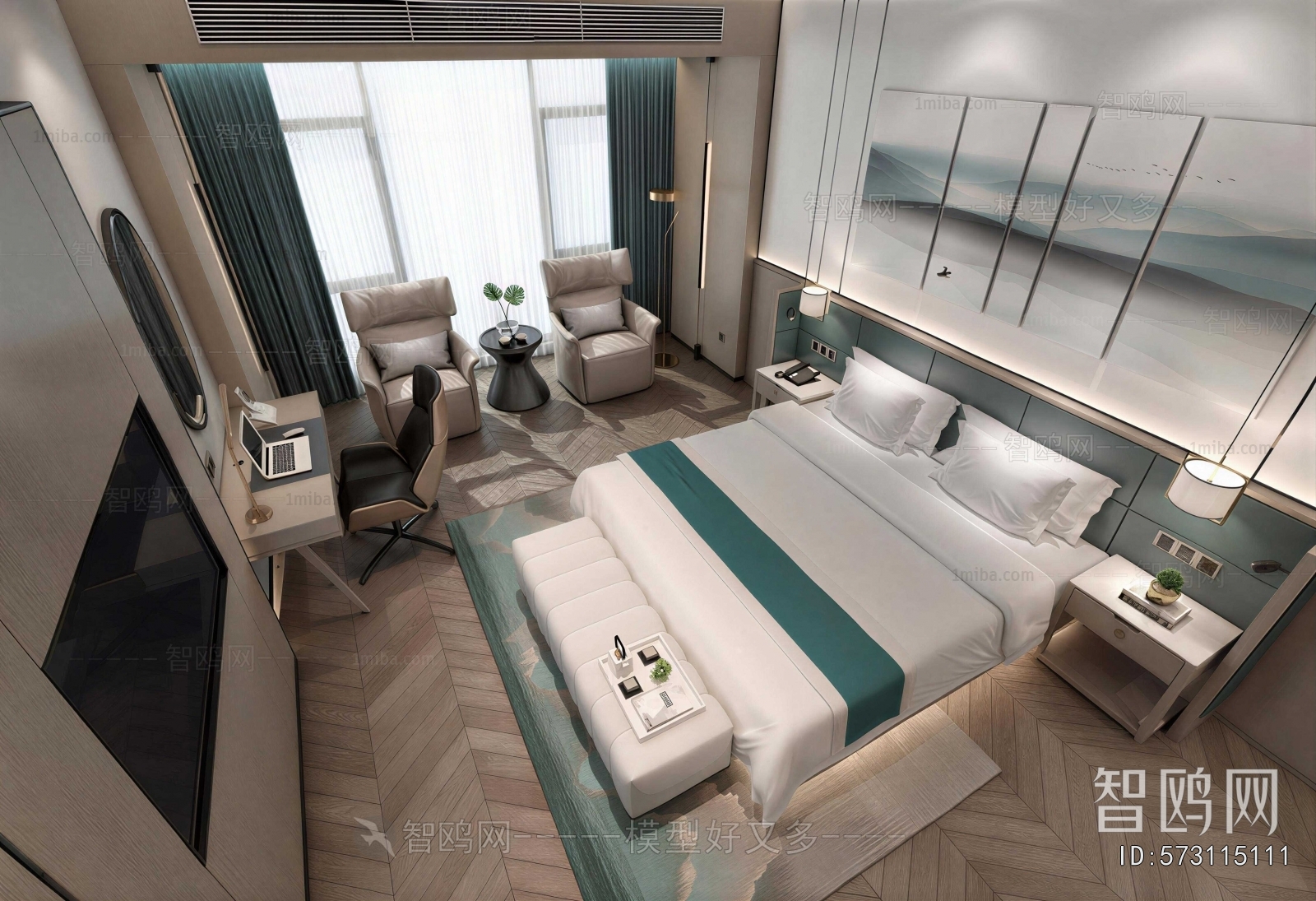 New Chinese Style Guest Room