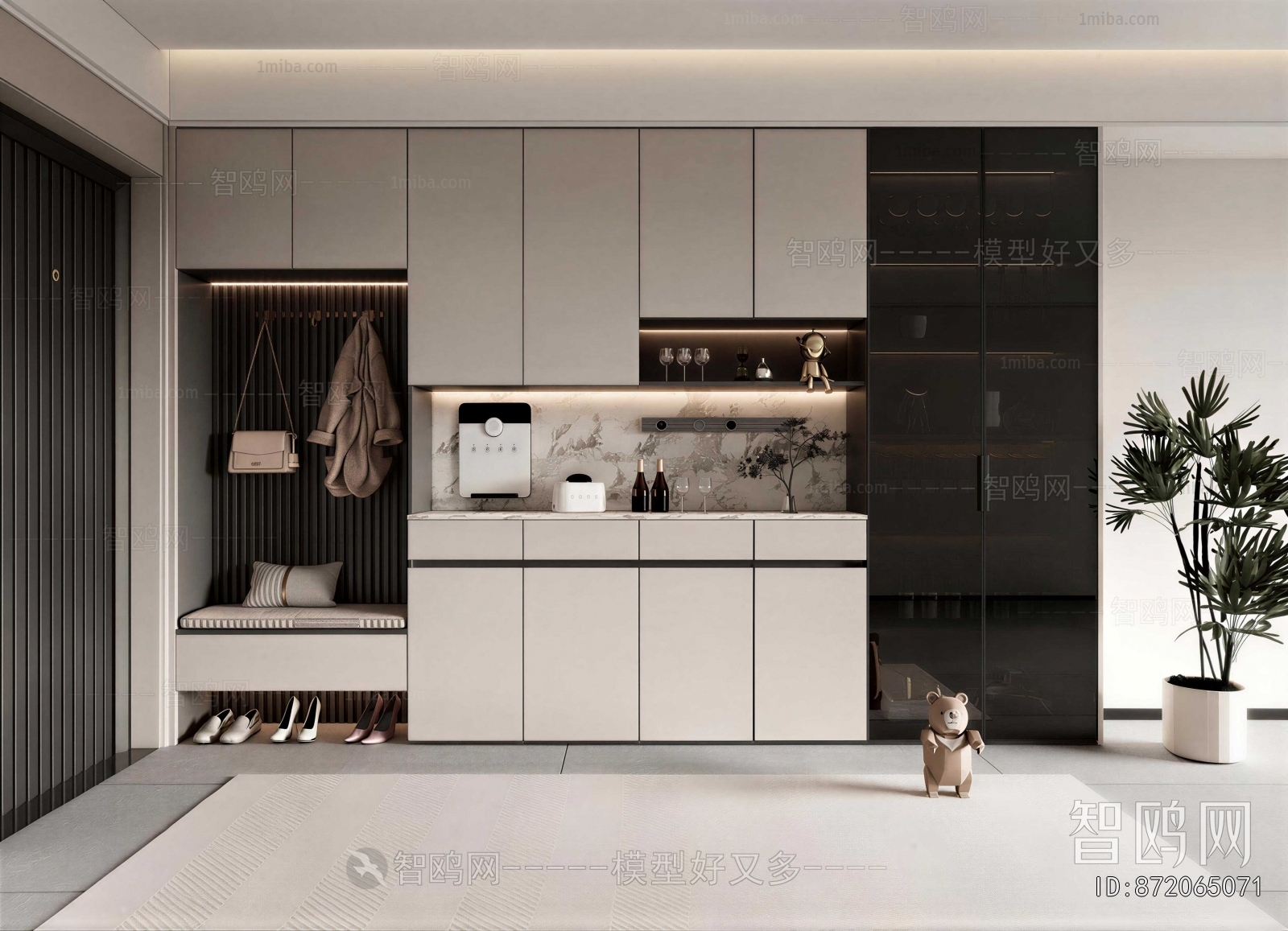 Modern Shoe Cabinet
