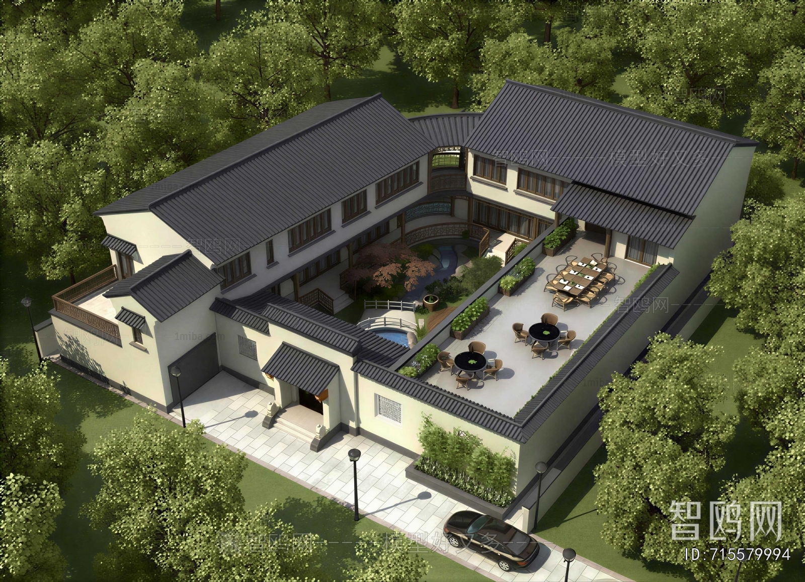 New Chinese Style Detached Villa