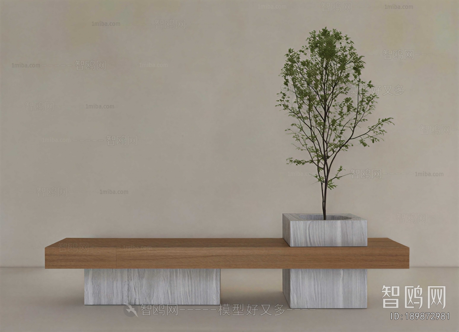 Wabi-sabi Style Bench