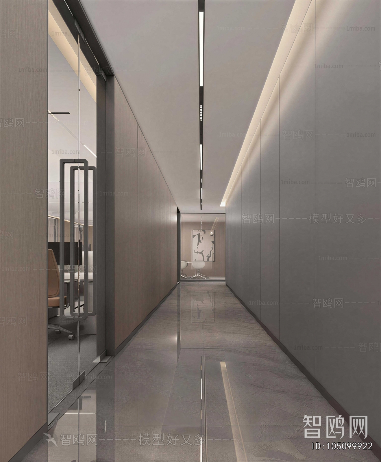 Modern Office Aisle