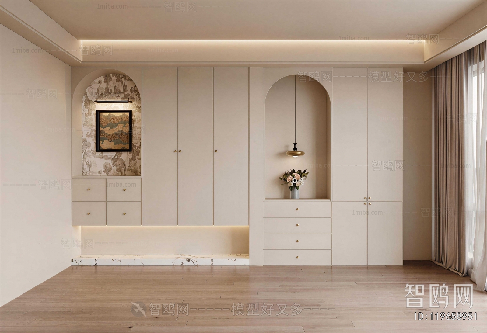 Modern Clothes Storage Area