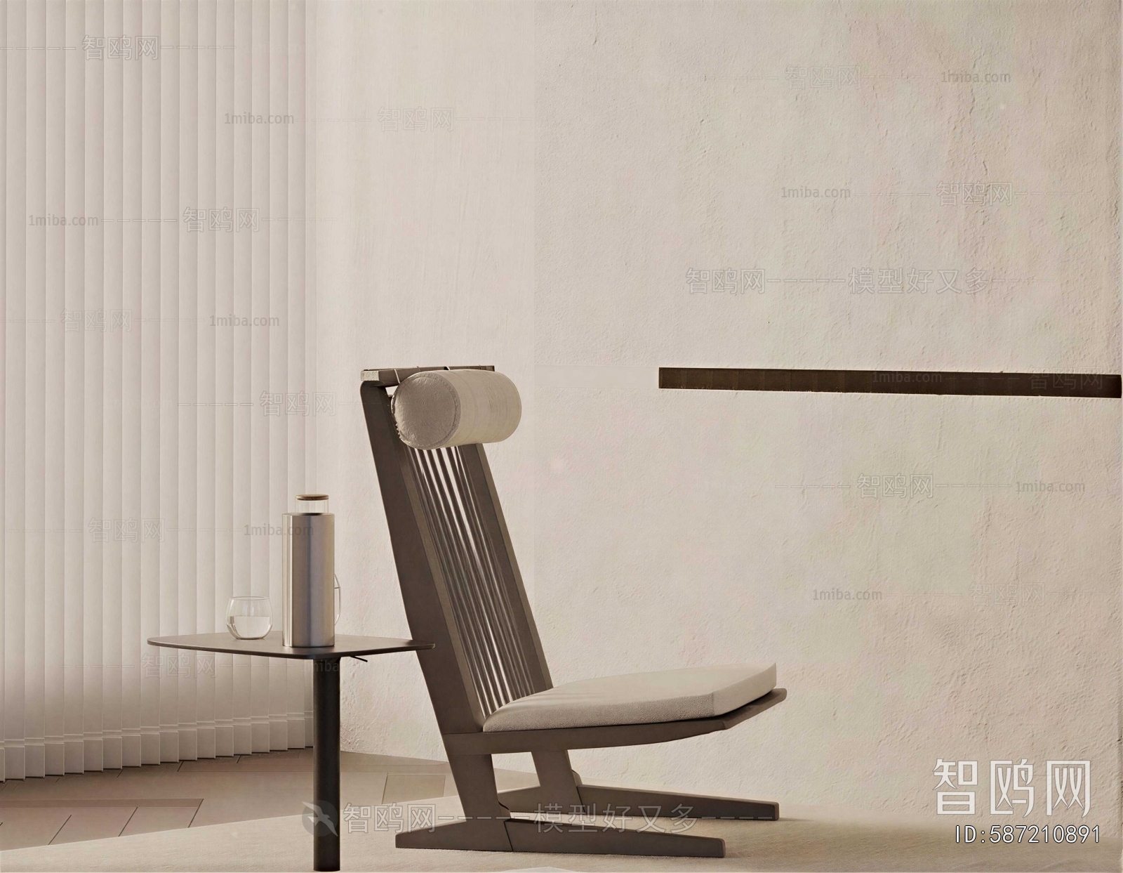 Wabi-sabi Style Lounge Chair