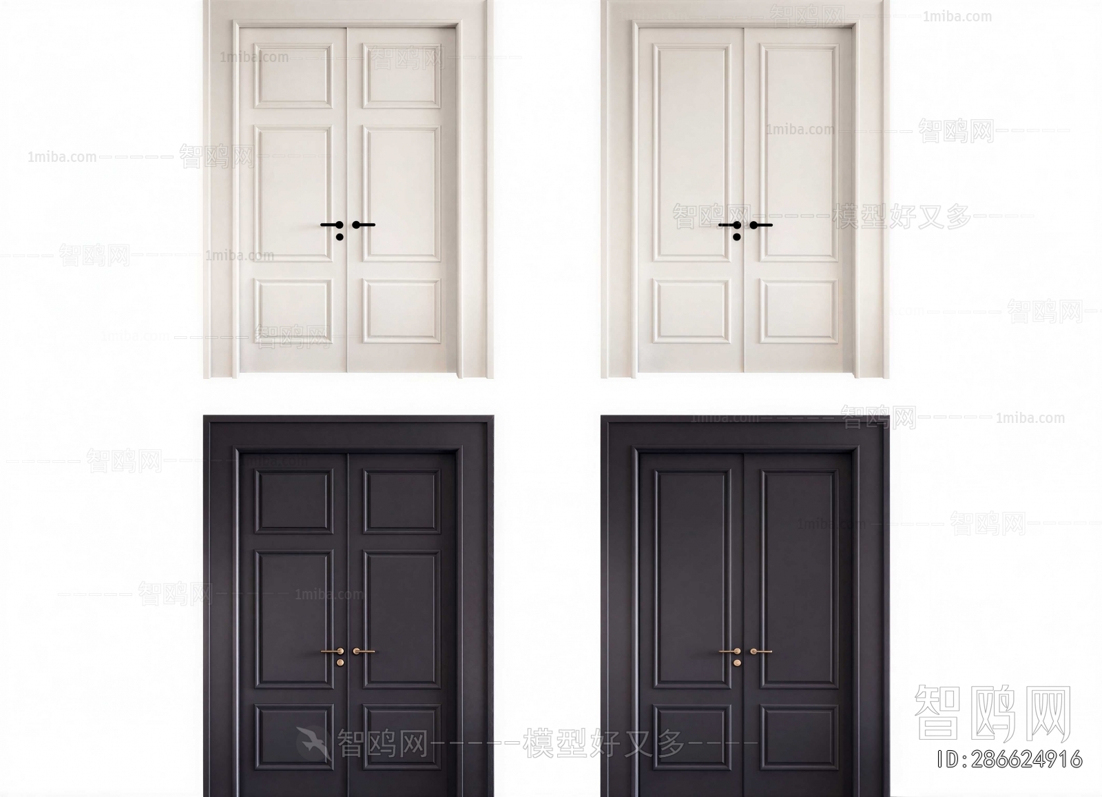 New Chinese Style Double Door