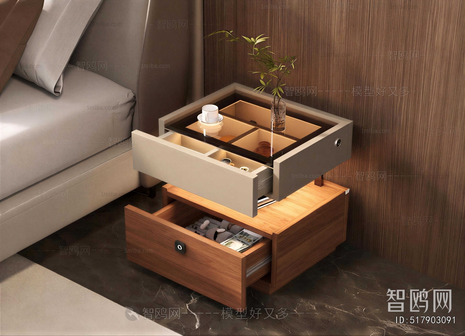 Modern Bedside Cupboard