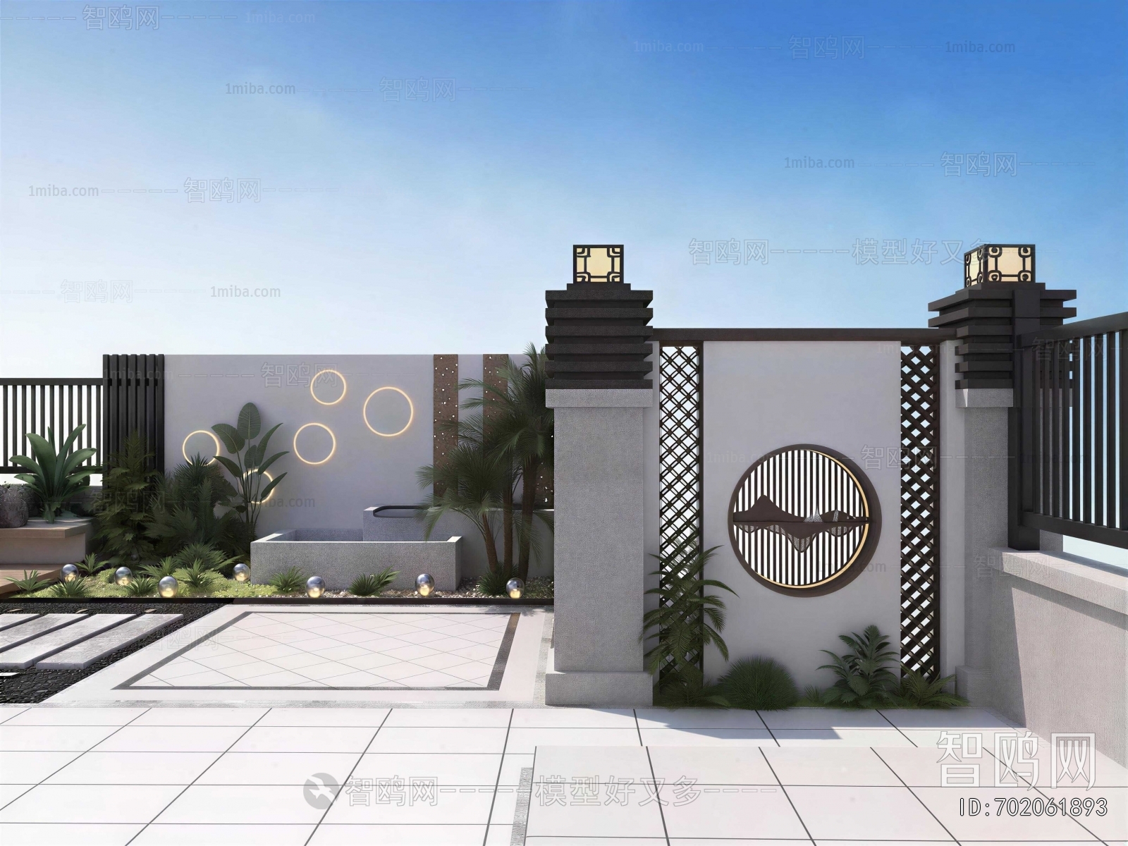 New Chinese Style Courtyard/landscape